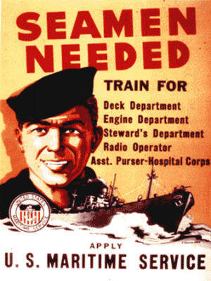 About 225,000 people served in the Merchant Marine during World War II ...