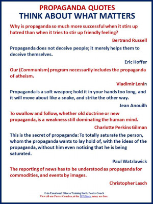 Quotes about propaganda