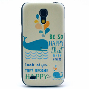 Galaxy S4 Mini - Be Happy quote hoesje