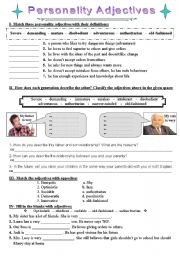 generation gap - adjectives