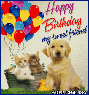 Kitten Puppy Friends Picture Image Quote