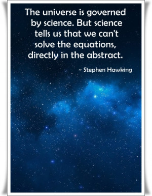 Stephen Hawking Quotes on Love for Science