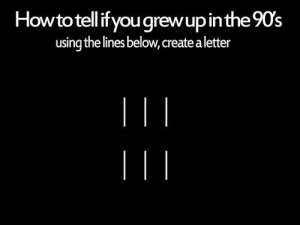 How to tell if you grew up in the 90s. Using the lines below, create a ...