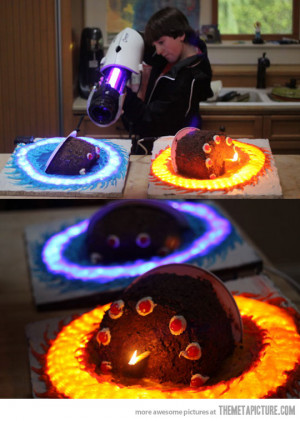 Funny photos funny Portal cake awesome