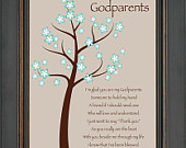 Godparents gift - Personalized gift for Godmother and Godfather- Gift ...