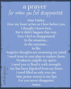 Feeling disappointed is different from feeling discouraged, don’t ...