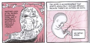 the uterine-shaped plexiglass dome of a Dr. Seuss book about sleep ...