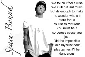 Eminem SpaceBound Lyrics{Pic}
