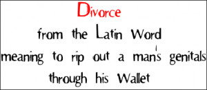 Divorce from the latin word.. Womens Burnout Tee