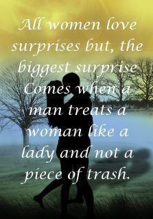 All women love surprises