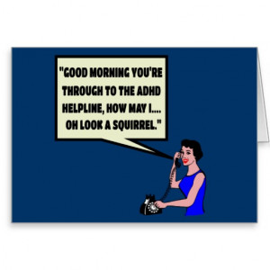 Funny ADHD Greeting Card