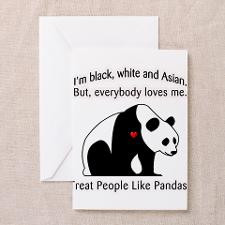 Treat People Like Pandas Greeting Cards (Pk of 20) for