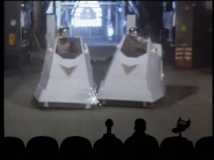 The golf cart chase from Space Mutiny