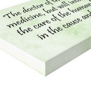 The Doctor of the Future Wrapped Canvas Print