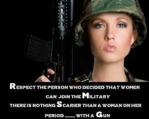 Female soldiers...