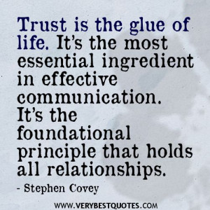 ... principle that holds all relationships. stephen Covey Quotes