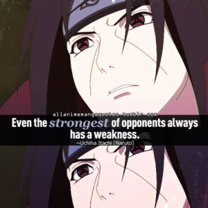 Itachi Uchiha Anime quotes Naruto Shippuuden