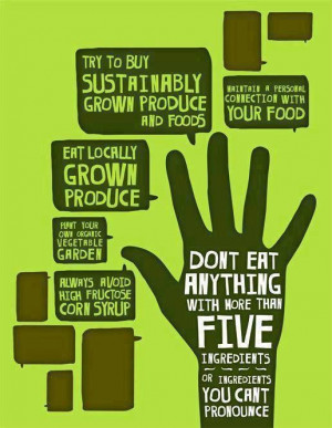 Healthy Infographic, don't eat anything with more than five ...