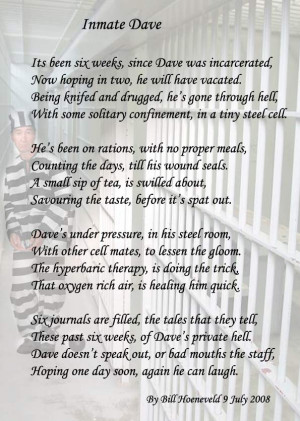 Missing My Inmate Quotes The saga of david gill - poems