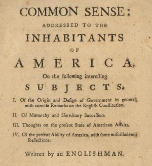 common sense thomas paine cover