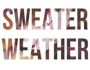 Sweater Weather TAG!