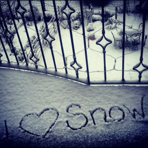 love it i love snow