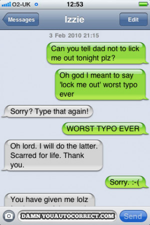 funny auto-correct texts - Message For Dad