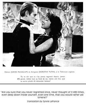 Antigone, played Haemon...stage play (davidmccallumfansonline)