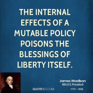 The internal effects of a mutable policy poisons the blessings of ...