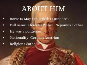 Klemens Von Metternich Klemens von metternich