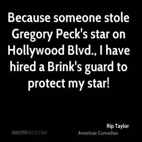 Rip Taylor - Because someone stole Gregory Peck's star on Hollywood ...
