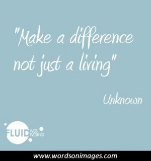 Make a difference quotes