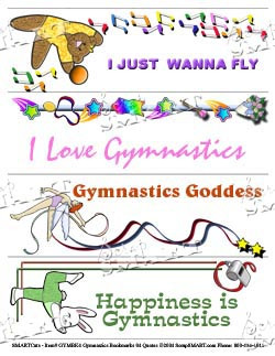 Gymnastics Bookmarks 04 Quotes