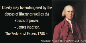 He also knew that liberty had boundaries. He might address this to the ...