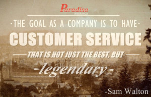 our customer service is #legendary!