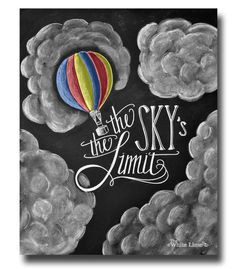 ... Air Balloon Chalkboard Art Chalkboard Print Art on Etsy, $17.00 More