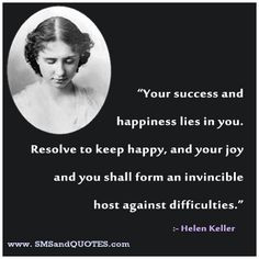 your success and happiness quotes by helen keller more www quotescard ...