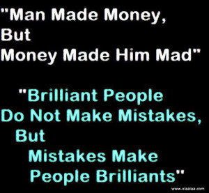 funny quotes thoughts mistakes money