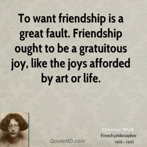 Simone Weil Friendship Quotes