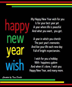 Wishing You Happy New Year