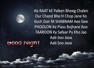 Sad Good Night SMS For Lover In Urdu And Hindi 2013 Goodnight ...
