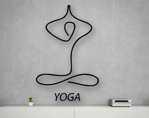 Wall Stickers Vinyl Decal Yoga Medi tation Zen Abstract Decor (ig1703 ...