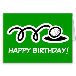 Funny Birthday card for golf enthusiasts