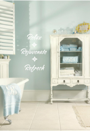 wall quote perfect for your bathroom or special 