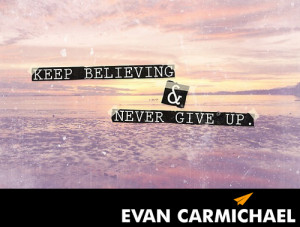 Keep #believing and never give up.