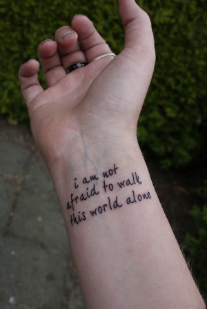 Inspirational Wrist Tattoo Quotes
