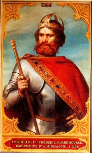 Frederick Barbarossa, Holy Roman Emperor. He led the German force ...