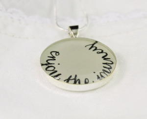 the Journey - Quote Necklace, Unique Inspirational Jewelry, Handmade ...