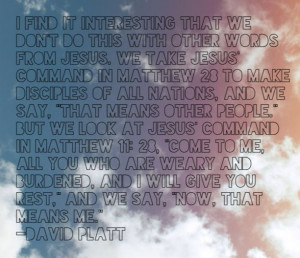 David Platt #Radical #God #Disciples