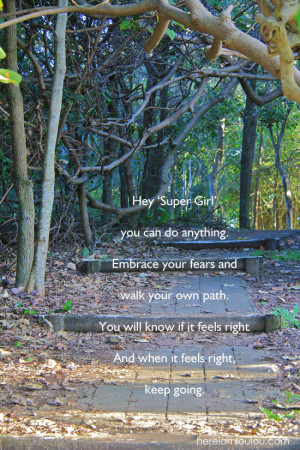 paved-path-with-steps-beach-quotes-sayings-motivation-super-girl-fear ...